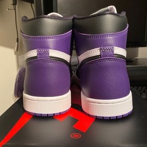 Jordan 1 court purple size 10